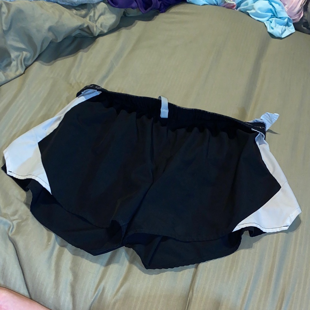 Black and White Athletic Shorts